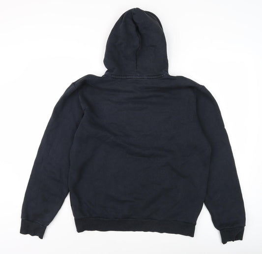 Puma Unisex Black Pullover Hoodie, Size S, Logo Accent