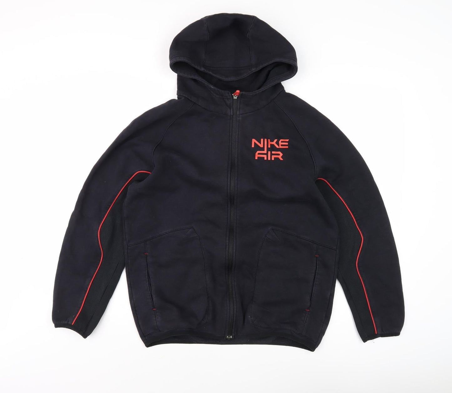Nike Teens Black XL Full Zip Hoodie with Logo