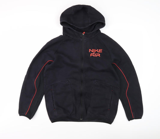 Nike Teens Black XL Full Zip Hoodie with Logo