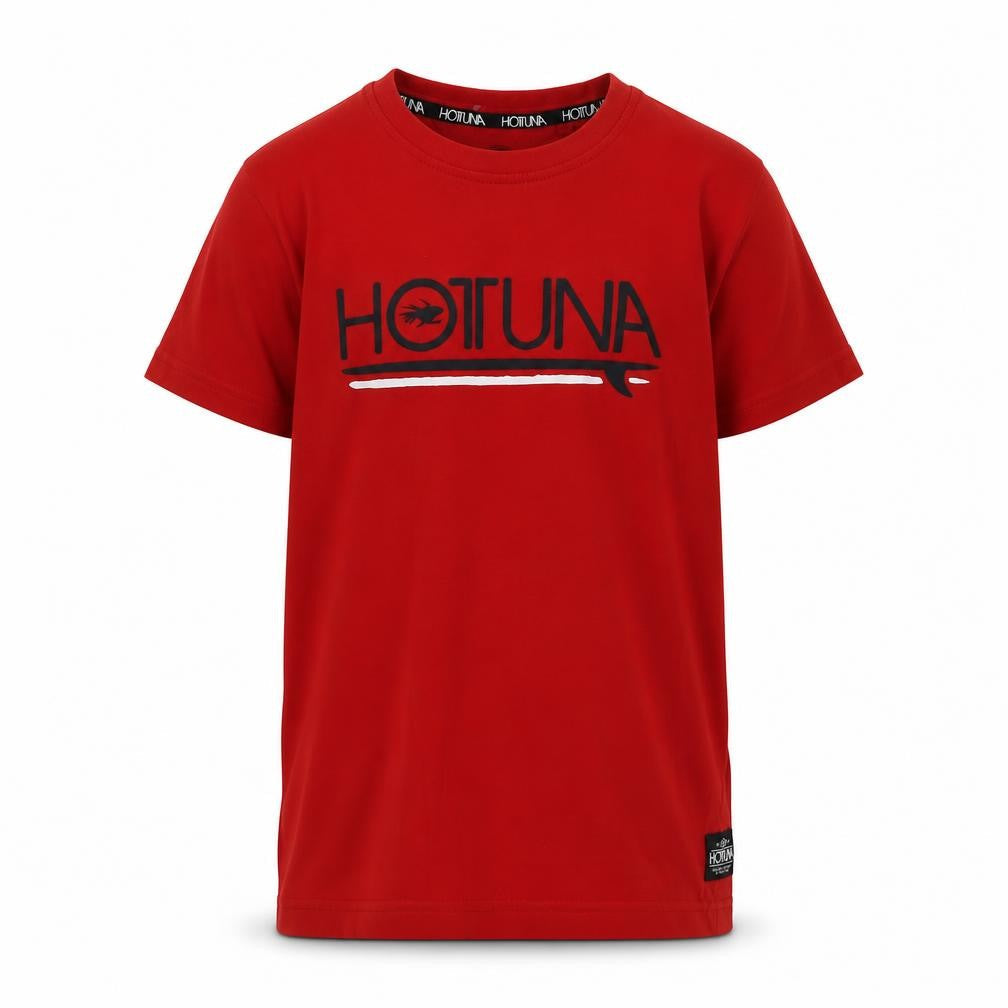 Hot Tuna Boys Red Logo T-Shirt 7-8 Years Casual Short Sleeve