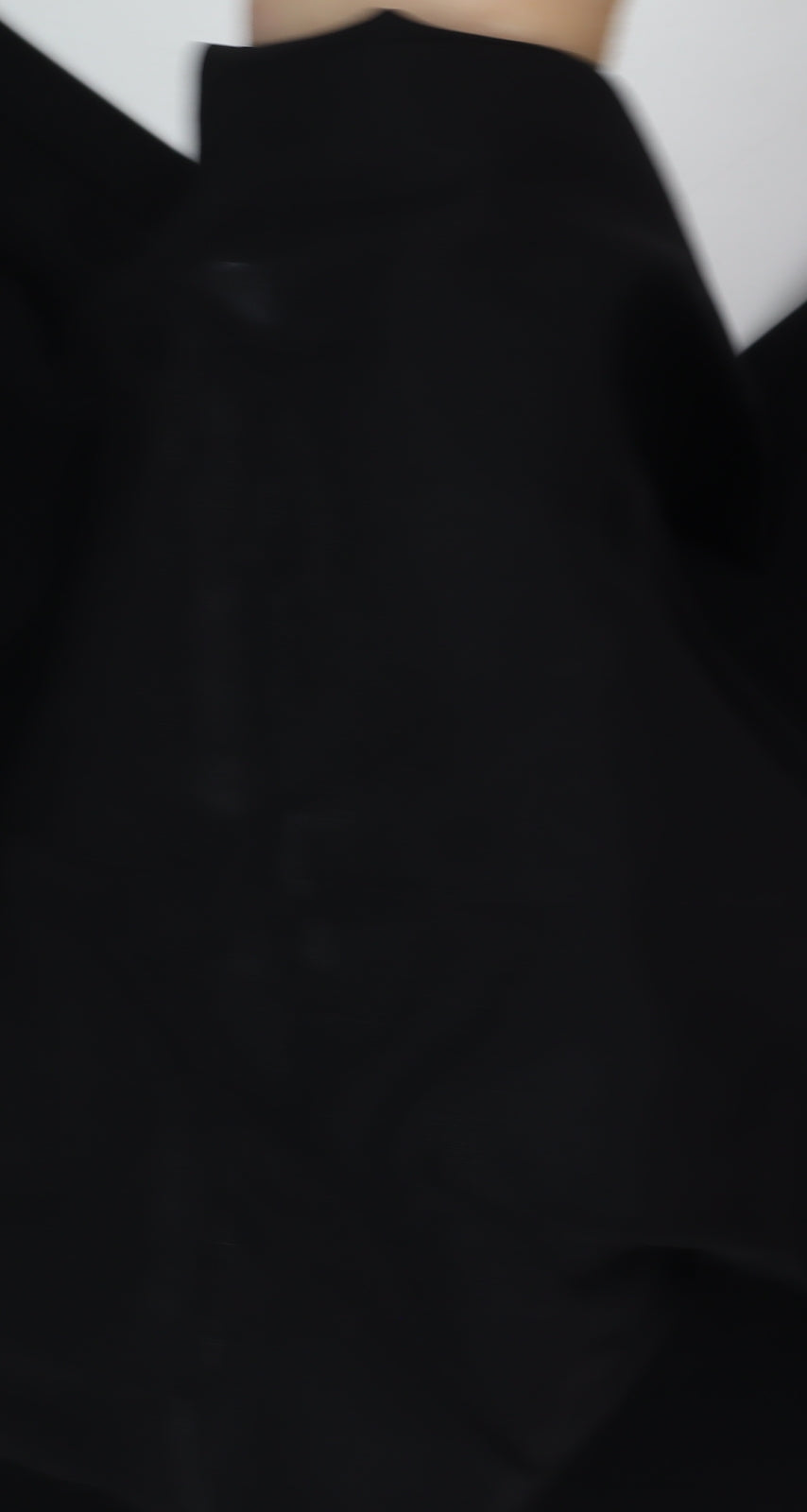 Women's Wide-Leg Black Trousers Size 8 - Polyester Blend