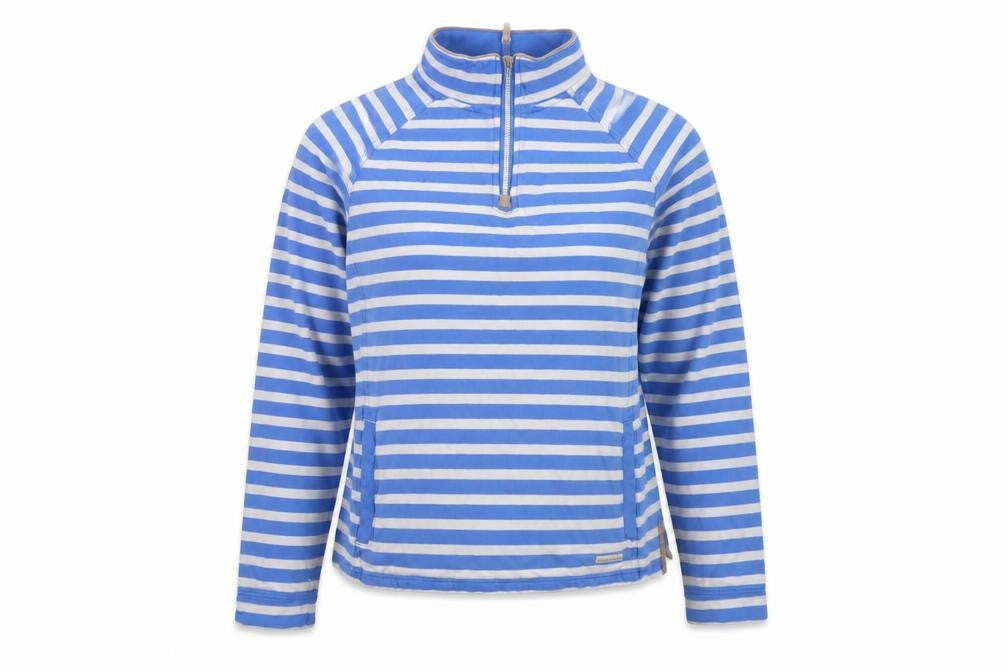 Womens UK 12 Regular Weird Fish Blue Pullover Sweatshirt
