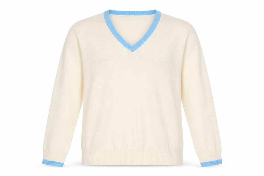 Marks and Spencer Women's Ivory V-Neck Pullover Jumper Size 14