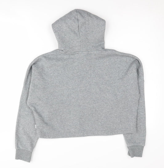 Puma Girls Grey Hoodie 11-12 Years Long Sleeve Pullover