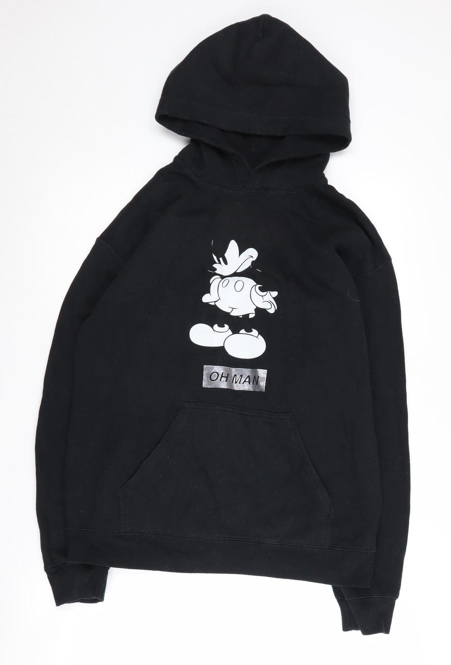Disney Unisex Black M Hoodie Pullover Cartoon Graphic
