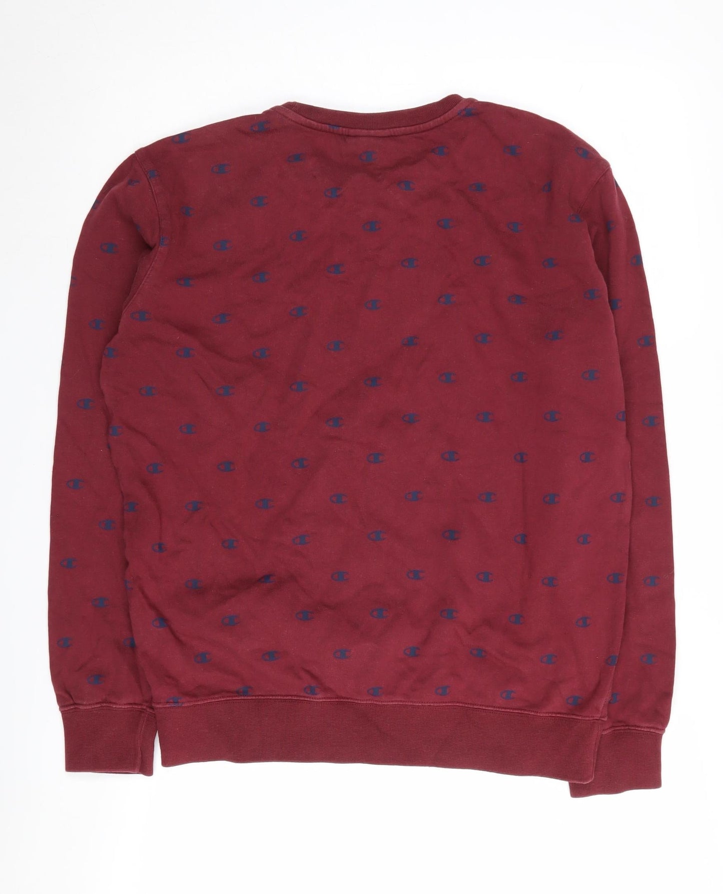 Champion Men's Red Graphic Sweatshirt S