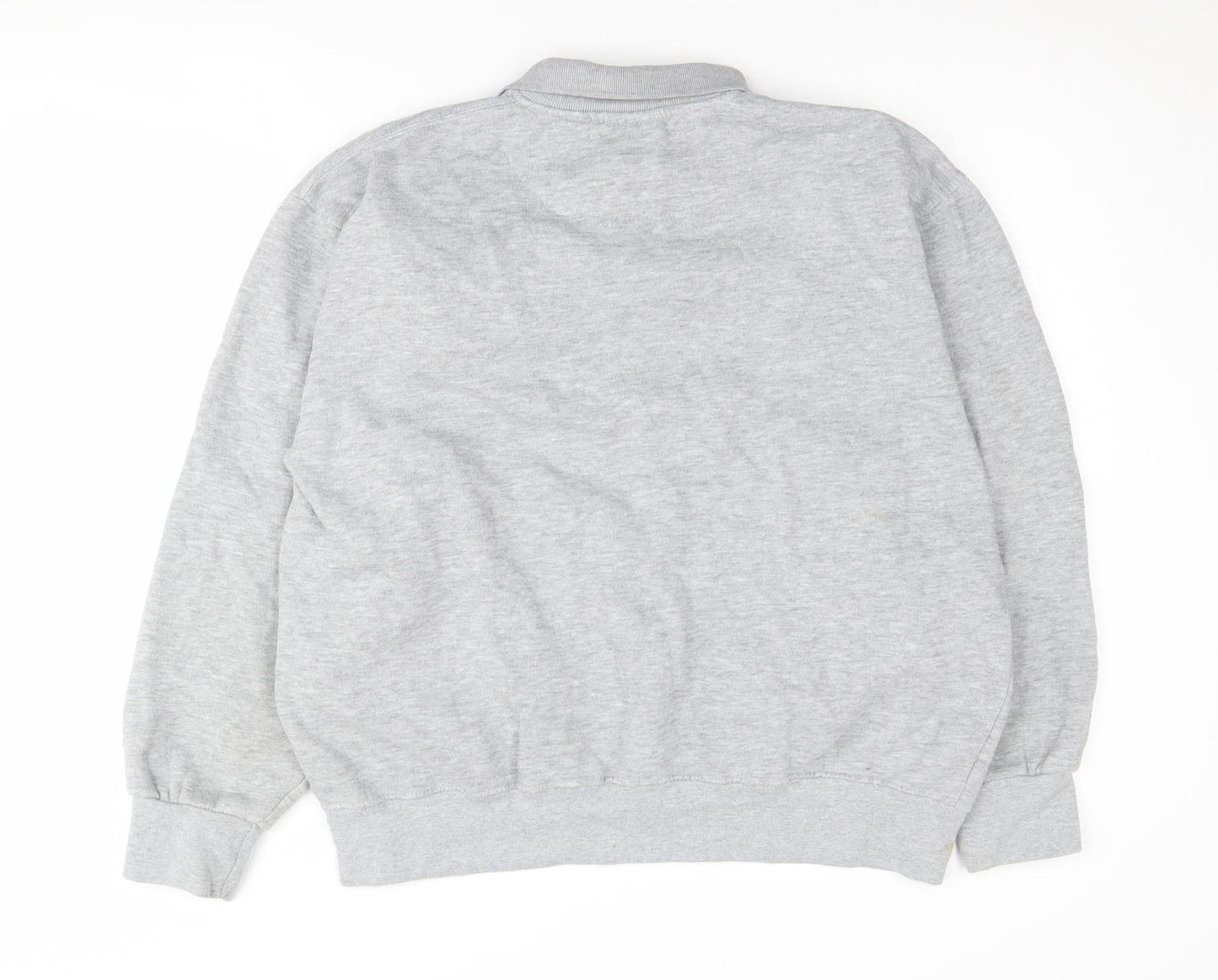 AYT Sports Men's Grey Henley Sweatshirt L