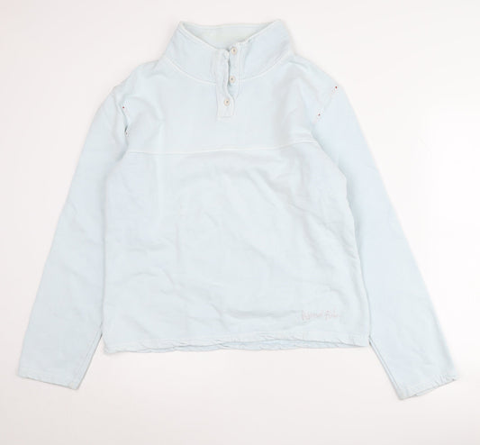 Weird Fish Women's Blue Henley Sweatshirt