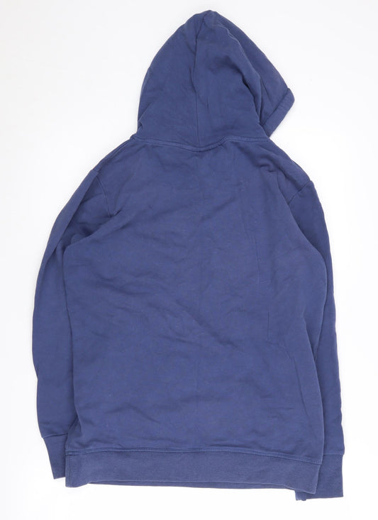 Crane Men's Blue Medium Pullover Hoodie with Logo