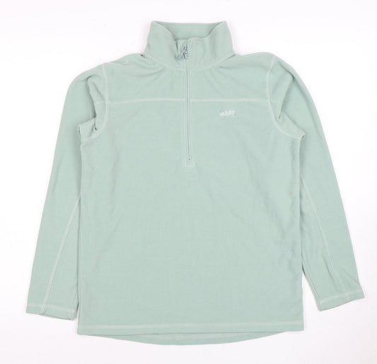 XTM Women's Green 1/2 Zip Sweatshirt Size 10