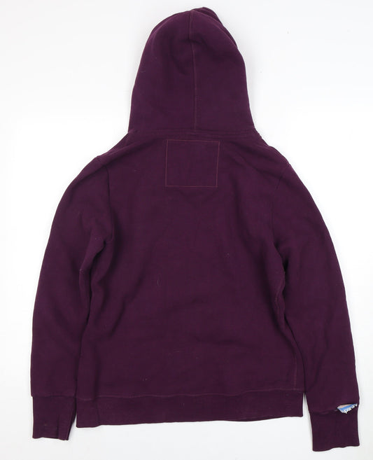 Superdry Women's Purple Pullover Hoodie L