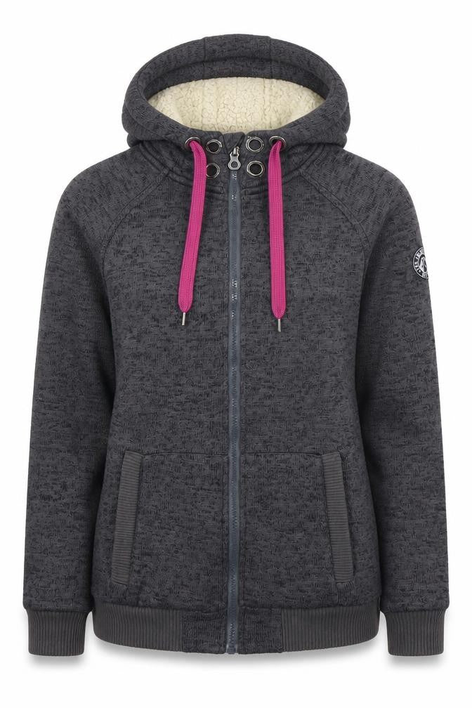 Womens UK 12 Regular Tog Twenty Four Grey Full Zip Hoodie