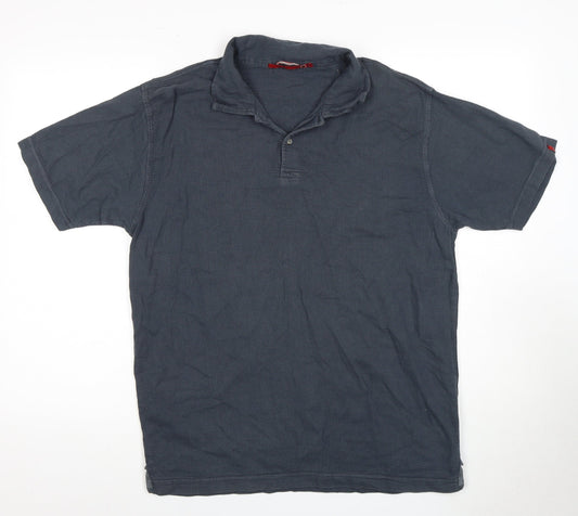 Stuff Men’s Blue Polo Shirt M Short Sleeve Cotton