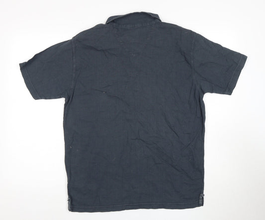 Stuff Men’s Blue Polo Shirt M Short Sleeve Cotton