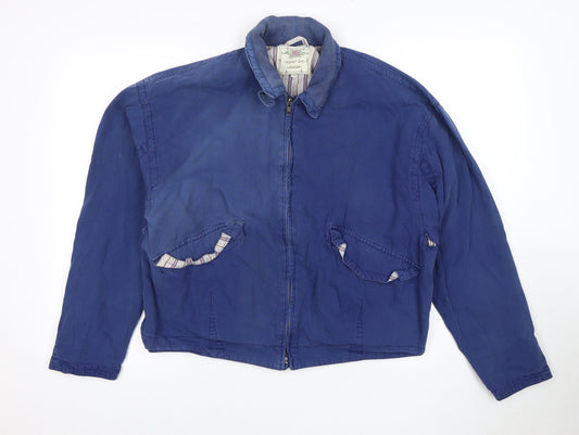 Next Women's Blue Cotton Zip Jacket M