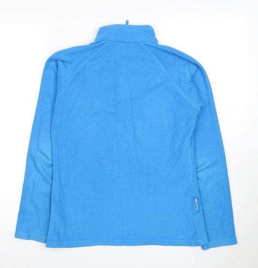 Mountain Warehouse Blue Zip Fleece, Unisex Adults Size 8