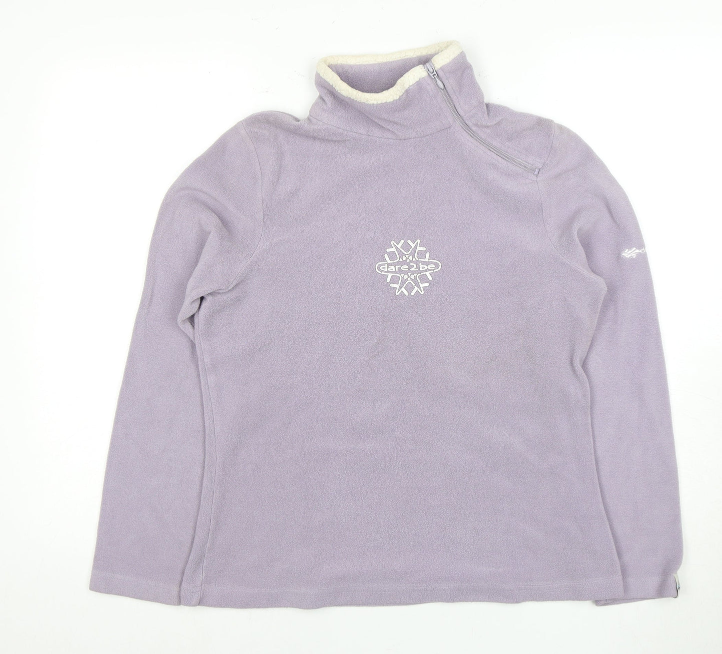 Dare2b Women's Purple High Neck Fleece Sweatshirt UK 12