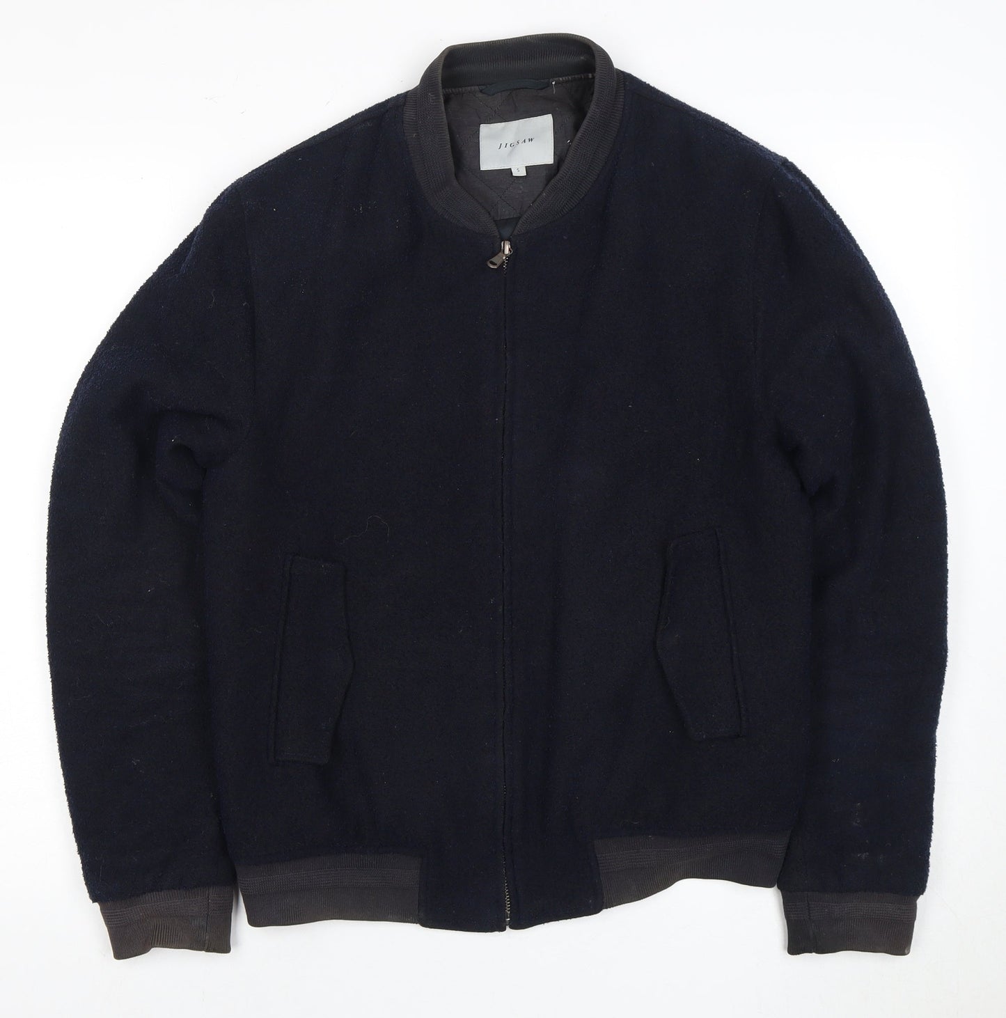 Jigsaw Men's Black Bomber Jacket Size S Casual