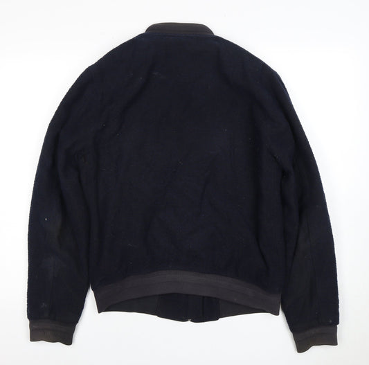 Jigsaw Men's Black Bomber Jacket Size S Casual
