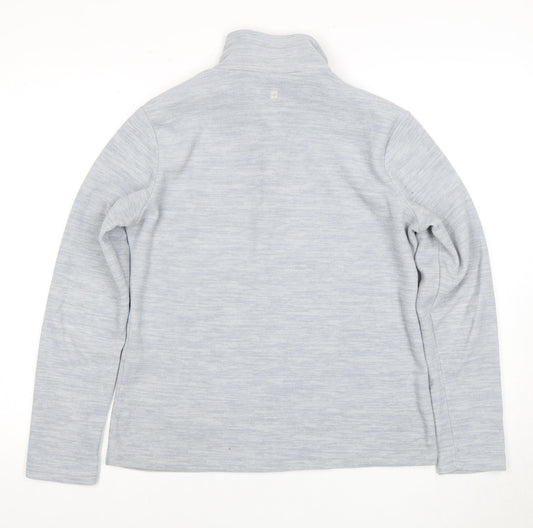 Mountain Warehouse Women's Grey Mock Neck Sweatshirt - Size 12