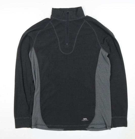 Trespass Unisex Black M Pullover Fleece Sweatshirt
