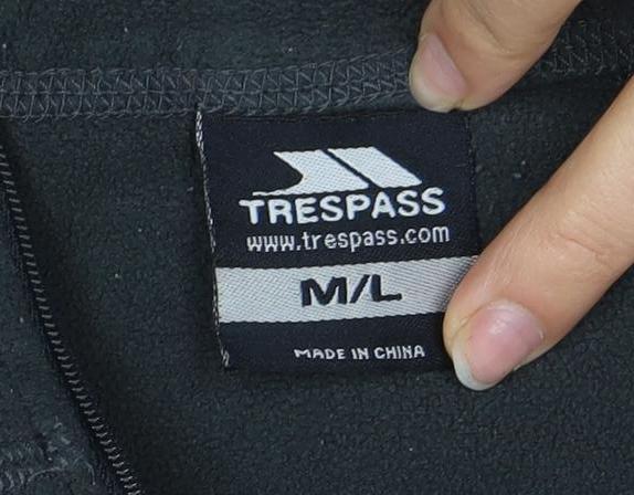 Trespass Unisex Black M Pullover Fleece Sweatshirt