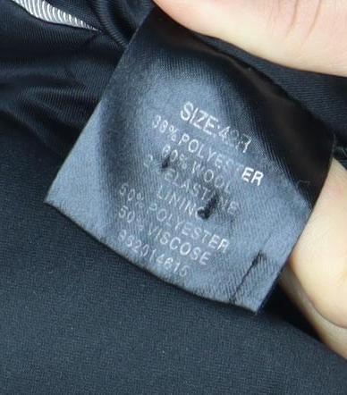 Moss Bros Men's Black Tuxedo Suit Jacket, Size 42R