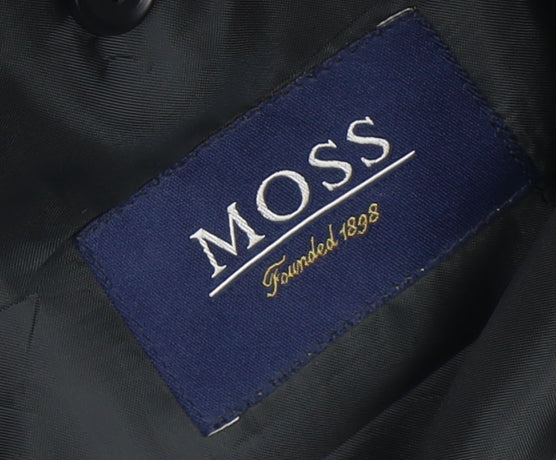 Moss Men's Black Check Blazer, Size 40, Regular