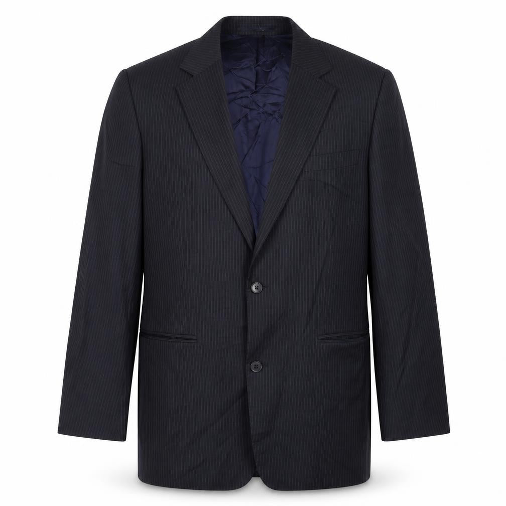 Mens 38 Chest Regular Jaeger Blue Two-Button Blazer