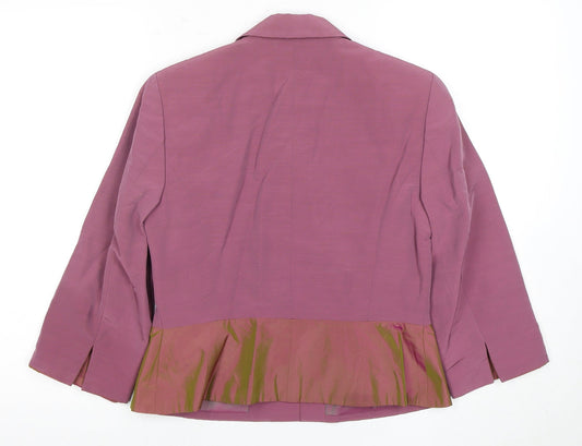 Laura Ashley Women's Purple Suit Jacket Size 12