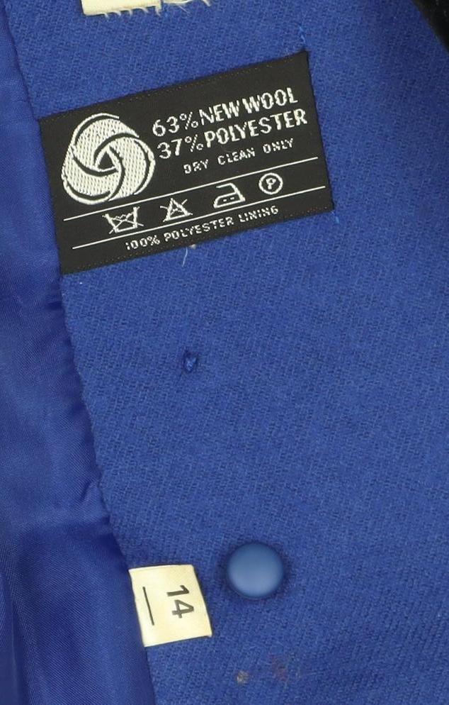 Windsmoor Women's Blue Wool Blend Suit Jacket Size 14