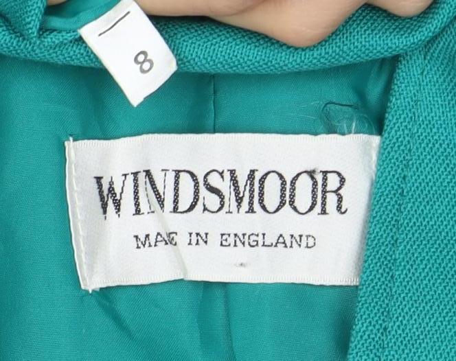 Windsmoor Women's Green Double-Breasted Blazer Size 8