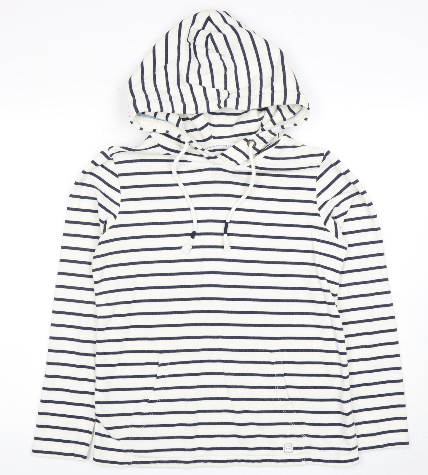 Fat Face Women's Blue Striped Pullover Hoodie XS