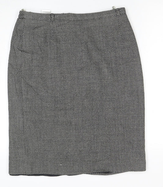 Eastex Womens Black Pencil Skirt Size 16