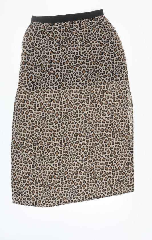 Stylish Women's Multicoloured Animal Print Midi Skirt
