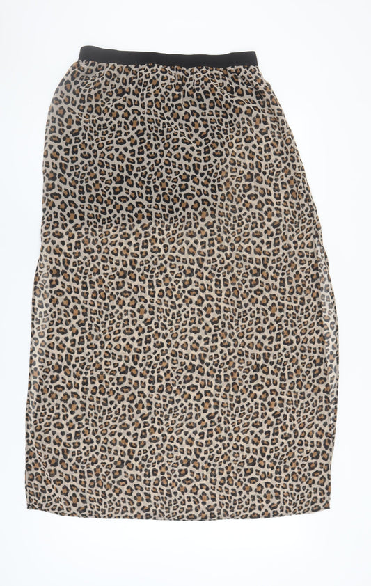 Stylish Women's Multicoloured Animal Print Midi Skirt