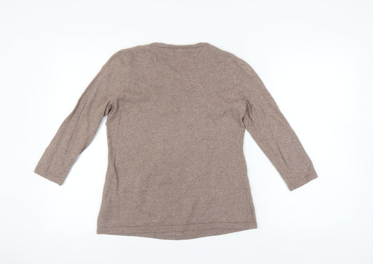 Boden Women's Brown Henley Jumper Size 12