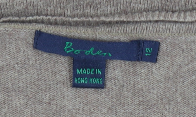 Boden Women's Brown Henley Jumper Size 12