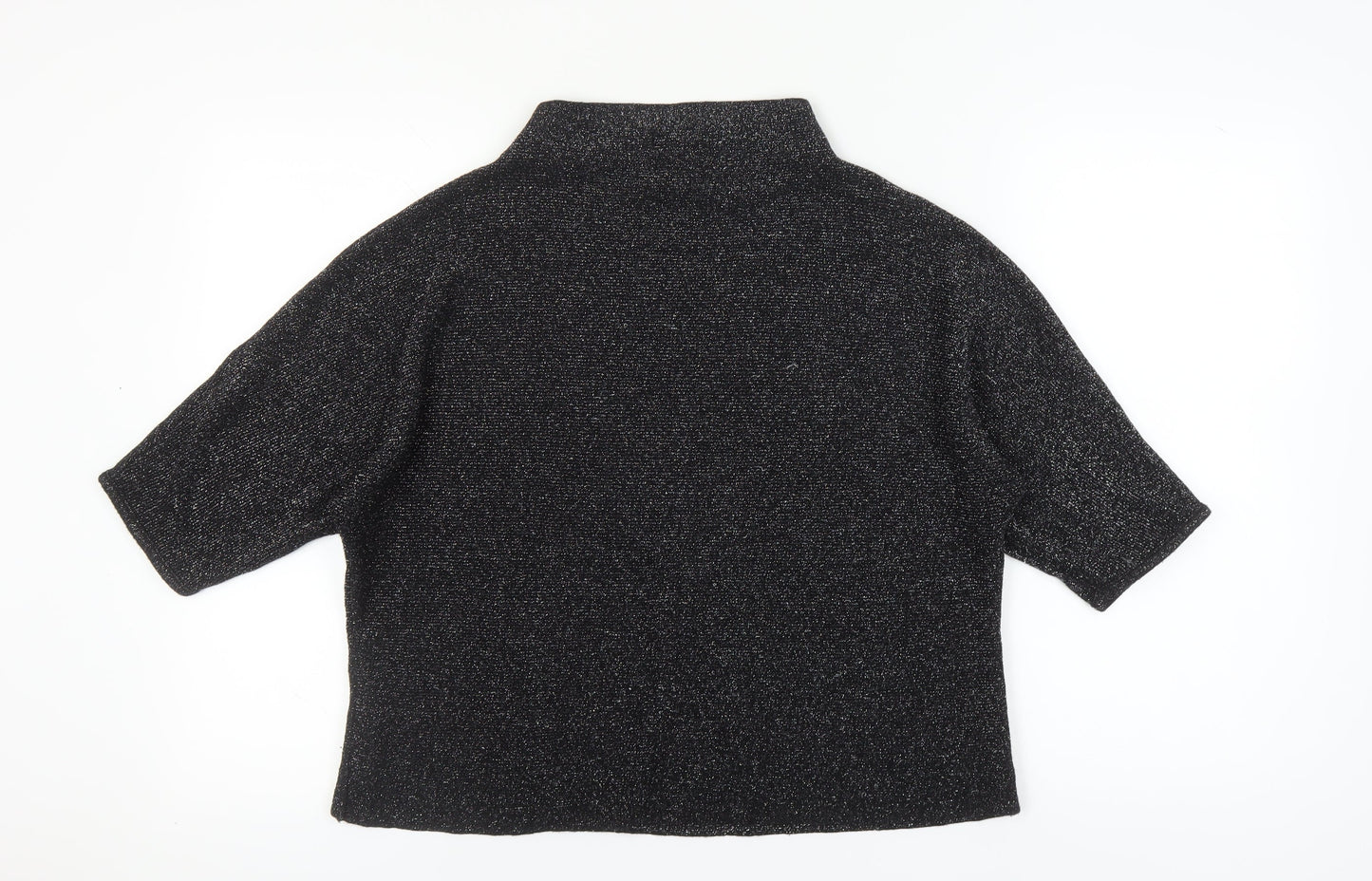 Next Women's Black Blouse Size 20 Viscose Metallic