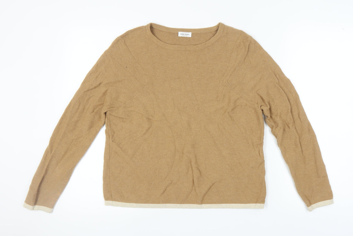 Gerry Weber Women's Beige Pullover Jumper Size 8