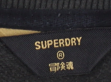 Superdry Men's Black Medium Pullover Sweatshirt
