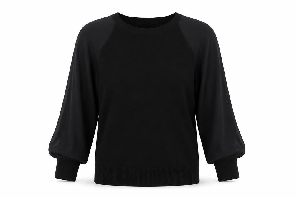 Womens UK 6 Regular Karen Millen Black Pullover Tight-Knit