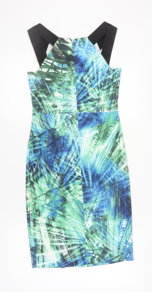 Karen Millen Women's Multicoloured Sheath Dress Size 12