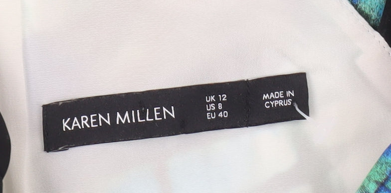 Karen Millen Women's Multicoloured Sheath Dress Size 12