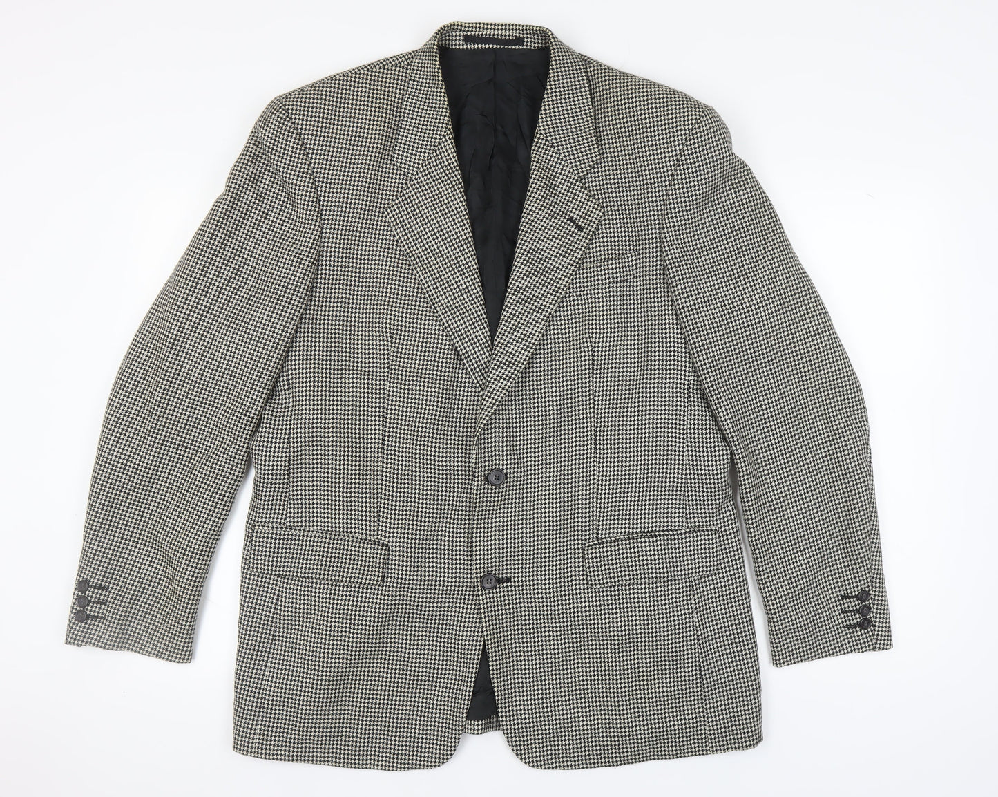 Debenhams Men's Grey Check Wool Blazer 42 Long