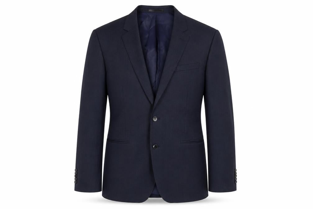 Mens 41 Chest Regular T.M.Lewin Blue Two-Button Blazer