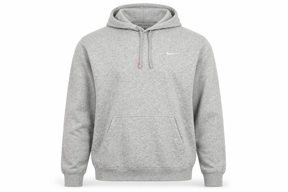 Mens UK L Regular Nike Grey Pullover Hoodie