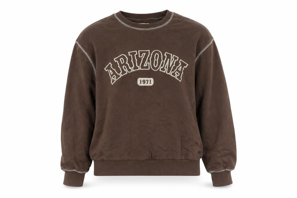 Pull&Bear Womens Brown Pullover Sweatshirt XS