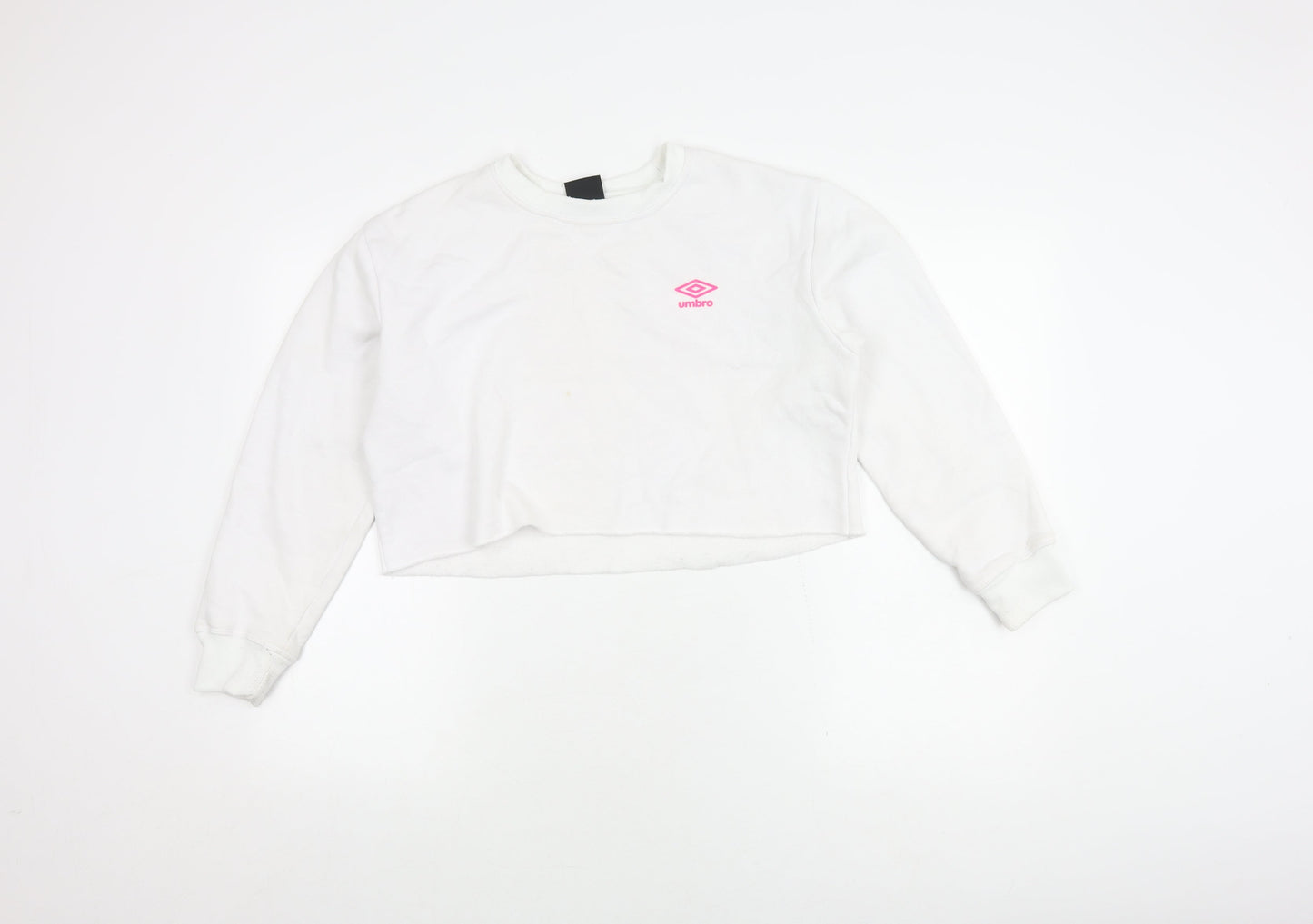Umbro Women's White Pullover Sweatshirt - S, Logo