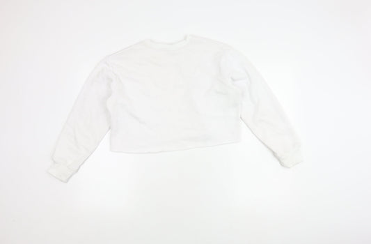 Umbro Women's White Pullover Sweatshirt - S, Logo